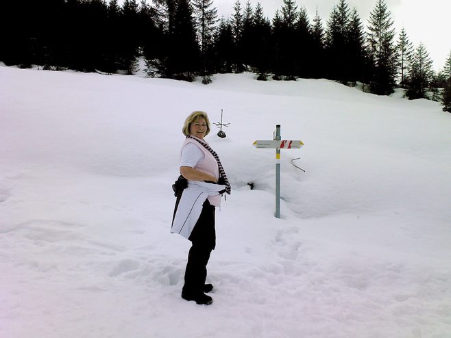 Senior in the snow Senior in the snow